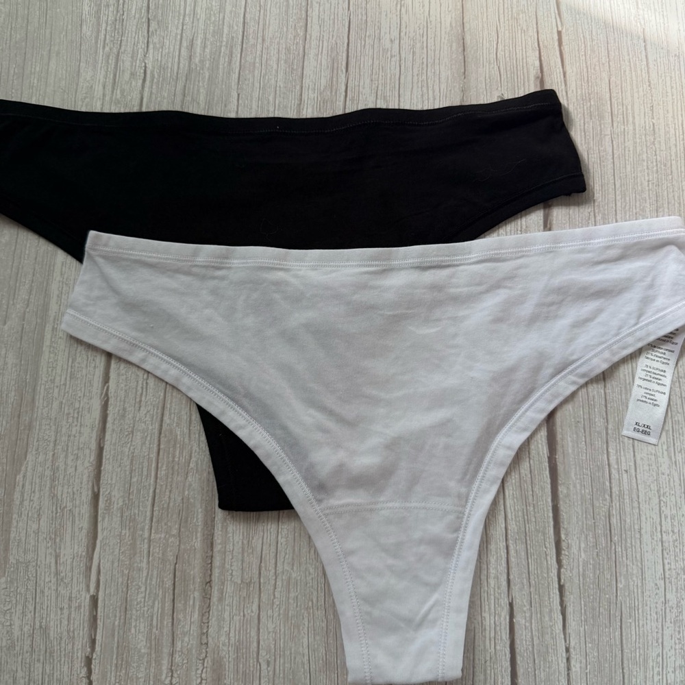 Play Assorted 2-Pack High Waist Thongs Hanky Panky XL/XXL